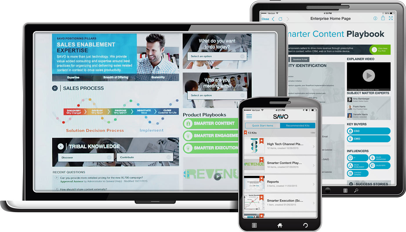 SAVO screenshot: Savo - smarter content platforms