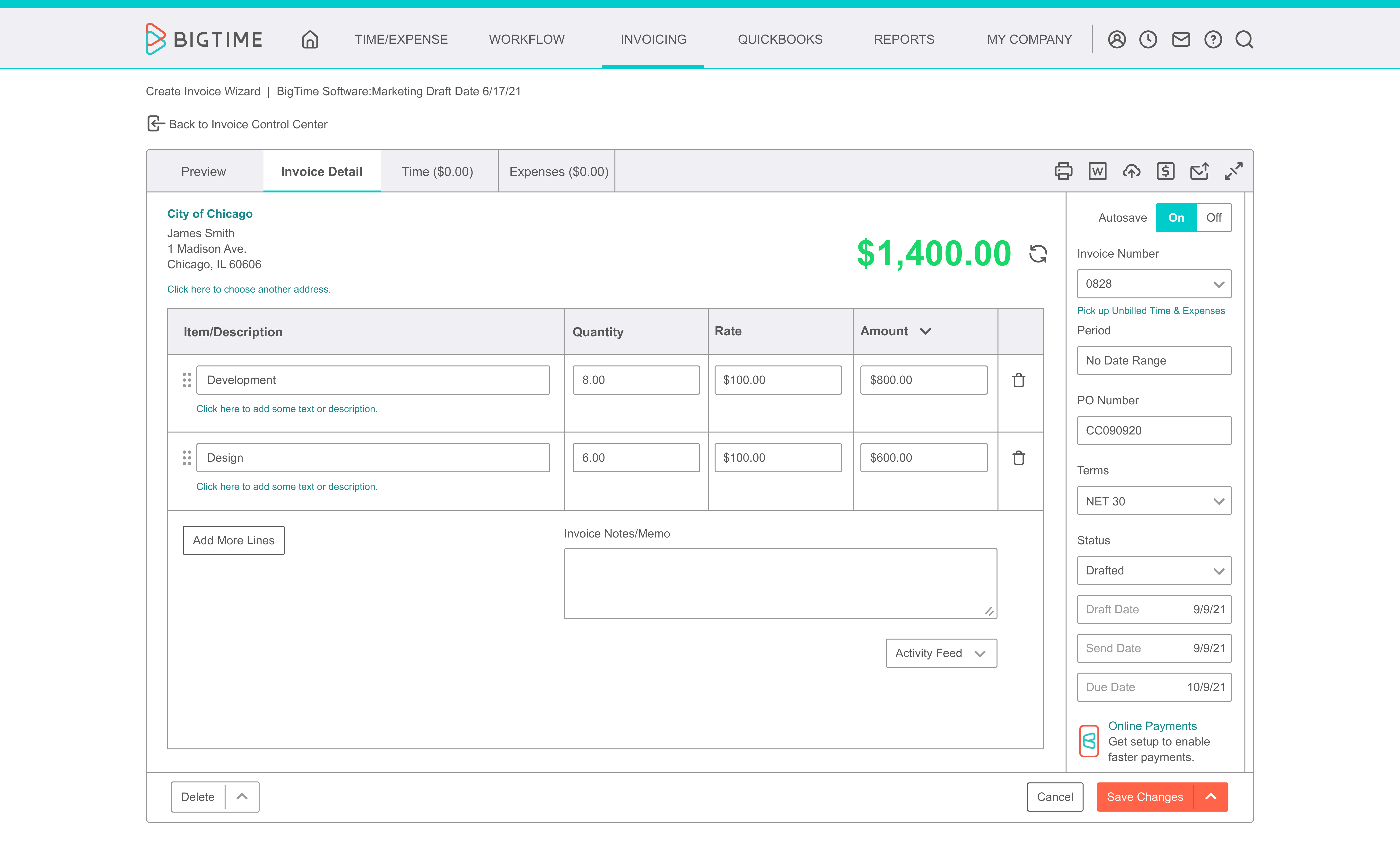 BigTime's invoicing engine supports dozens of industry-standard billing scenarios and enough options to satisfy even your most exacting customer needs.