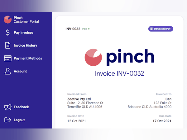 Pinch Software - Pinch Invoicing