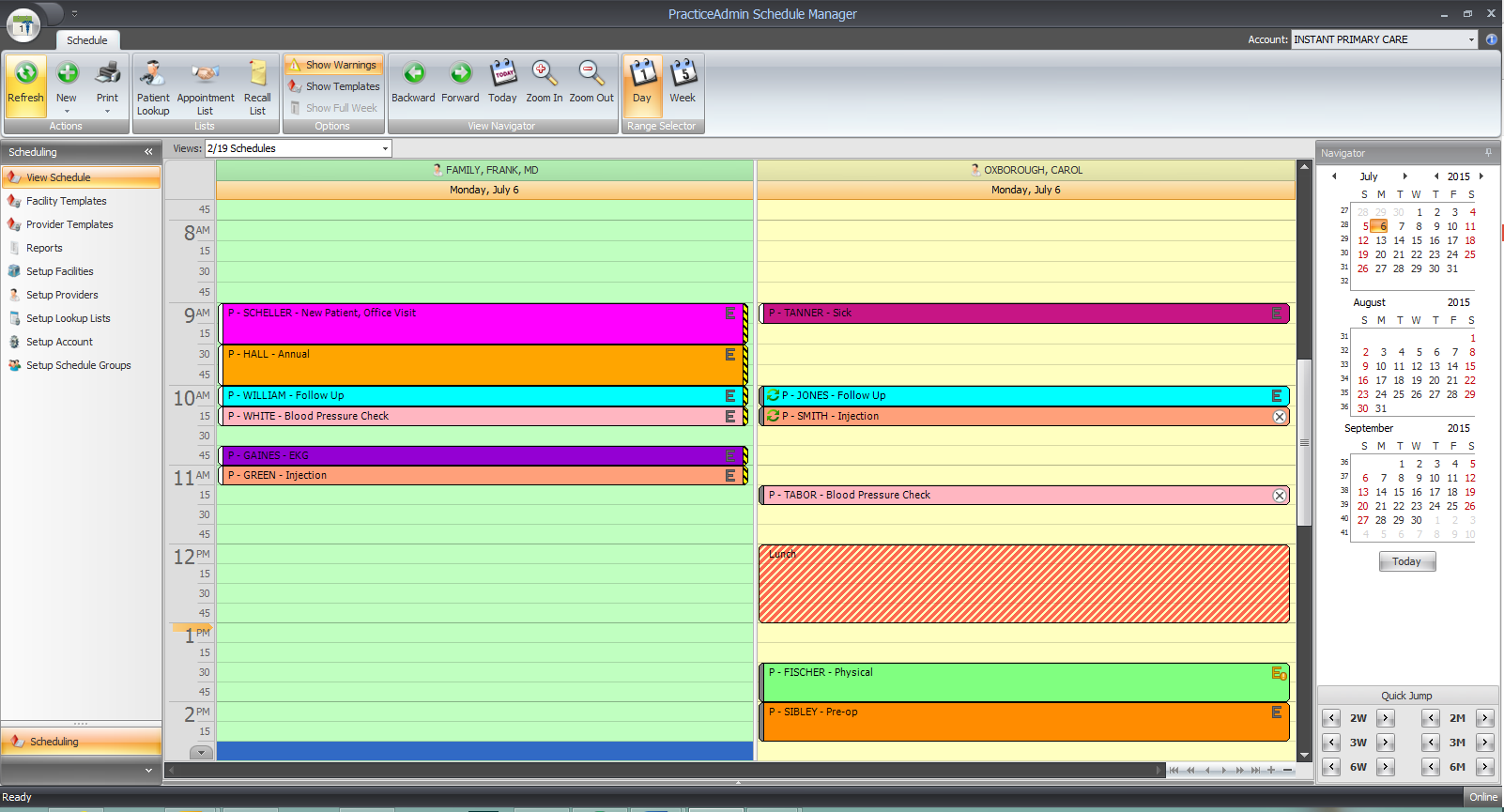 Schedule manager