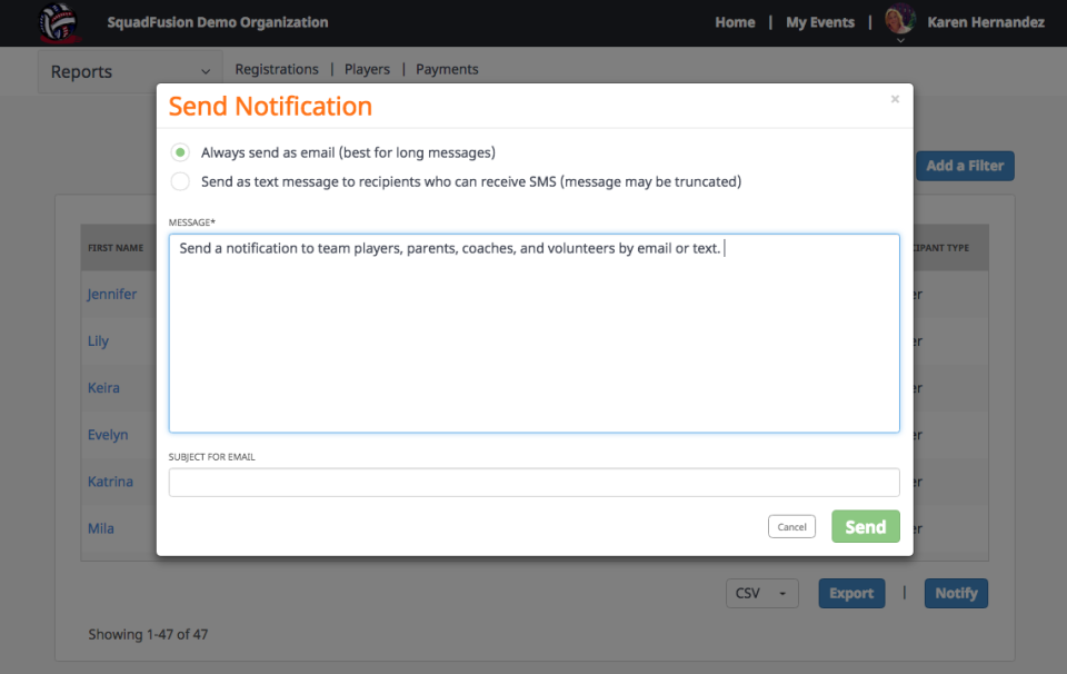 SquadFusion Software - 2