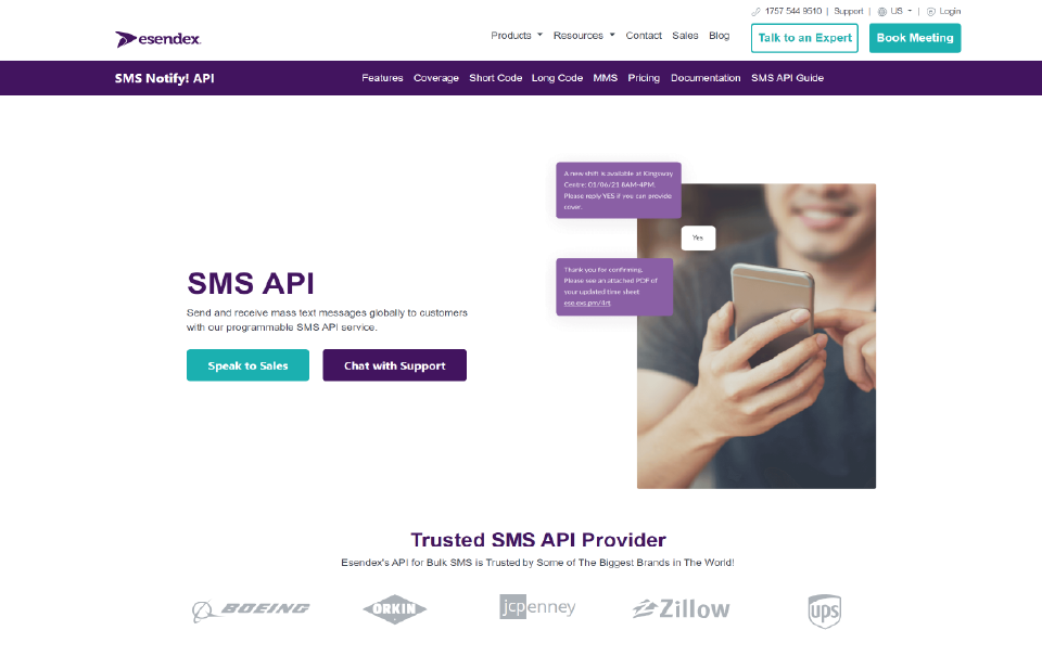 Esendex - Programmable SMS & MMS API - Home Page