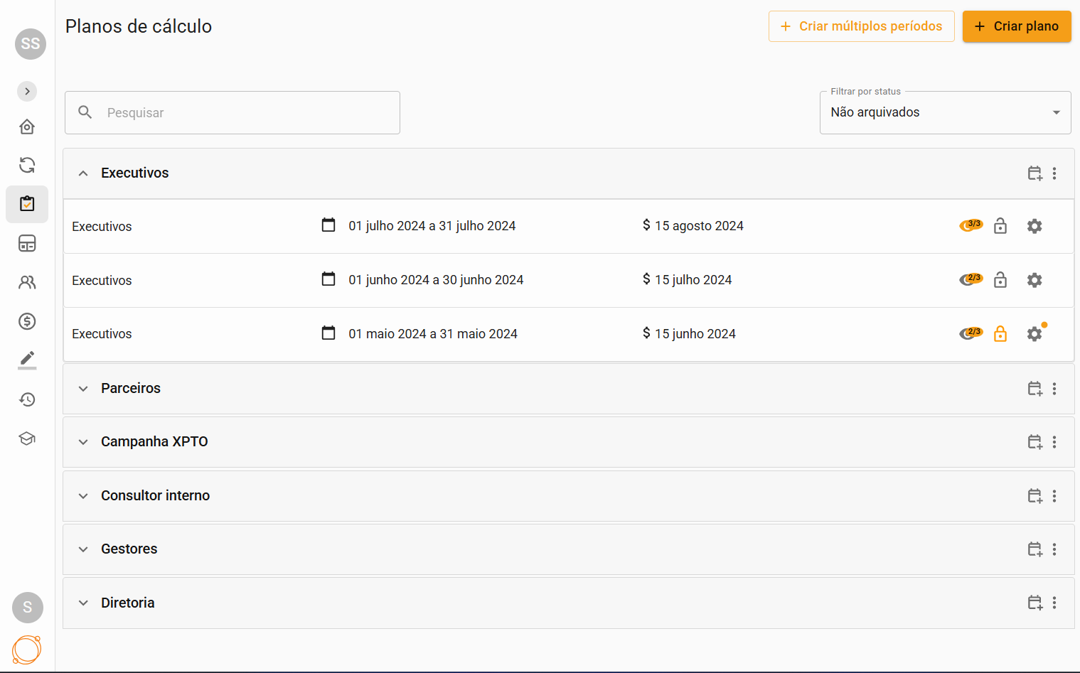 SplitC screenshot: Imagem interna da plataforma.