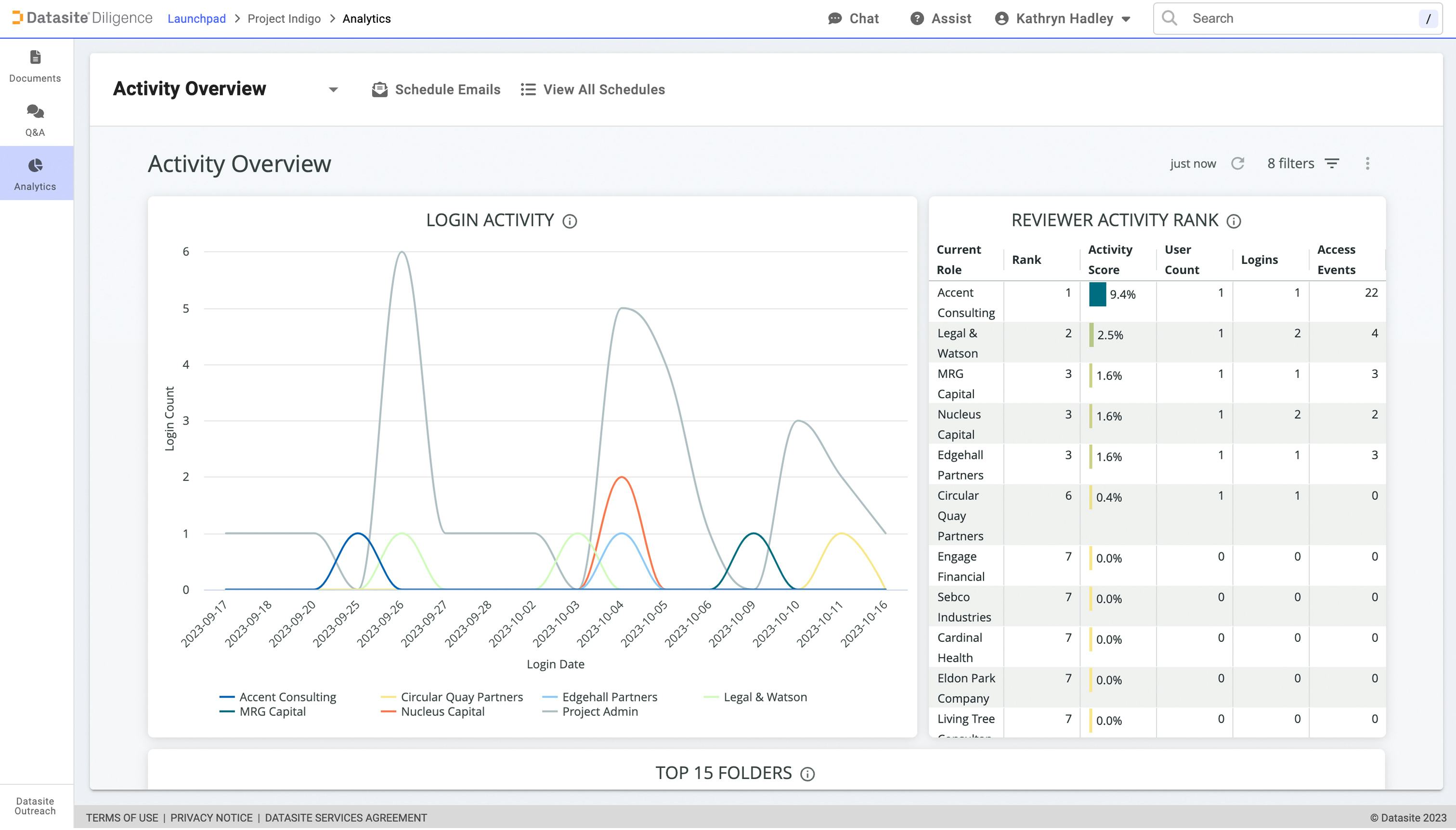 Datasite Diligence Virtual Data Room Logiciel - 1