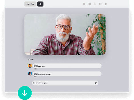 Builderall screenshot: Builderall connect via webinars