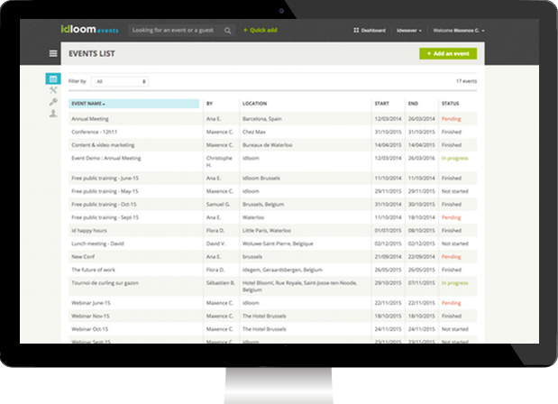 idloom-events Software - Event management