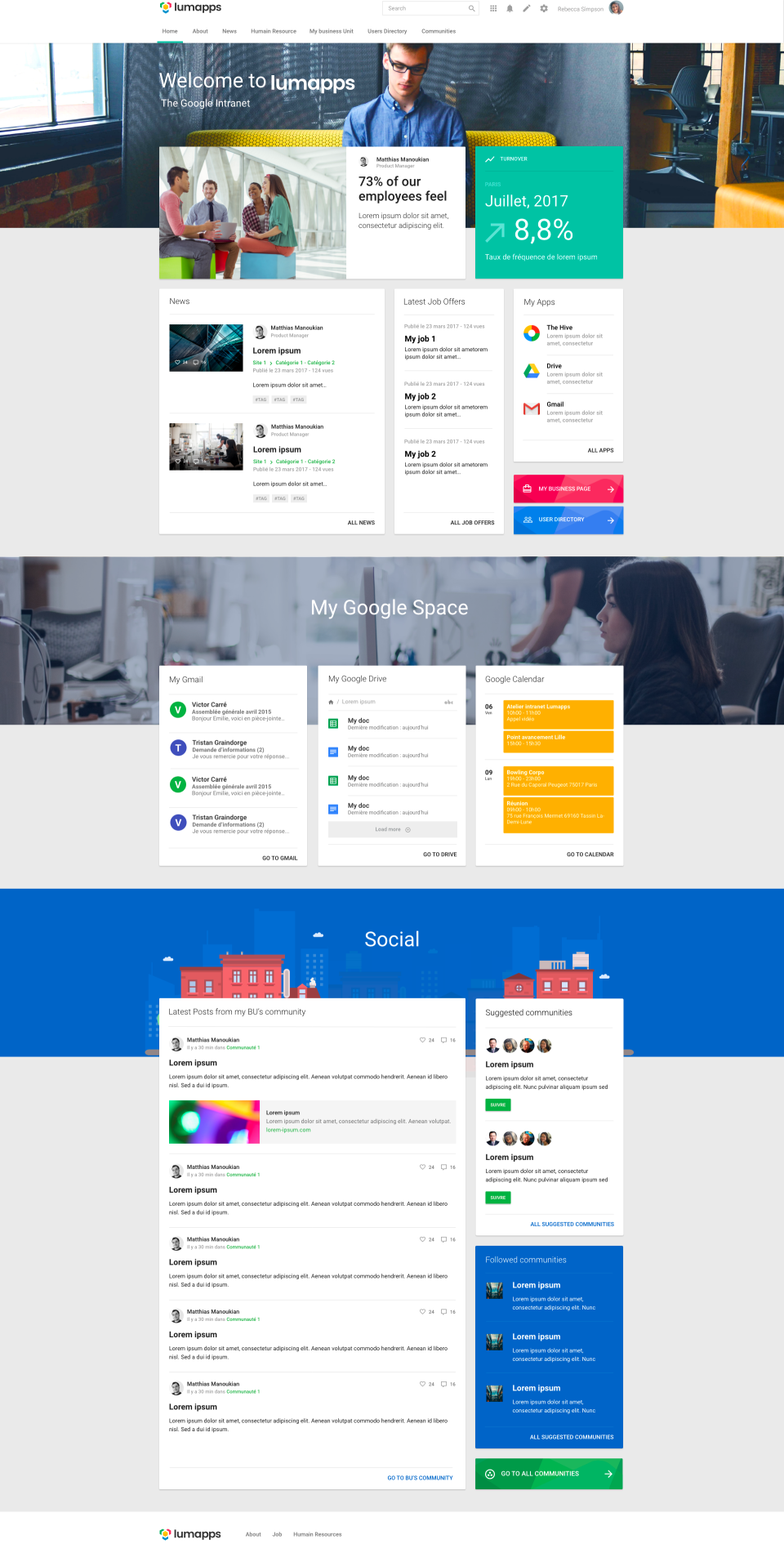 Social and collaboration tools