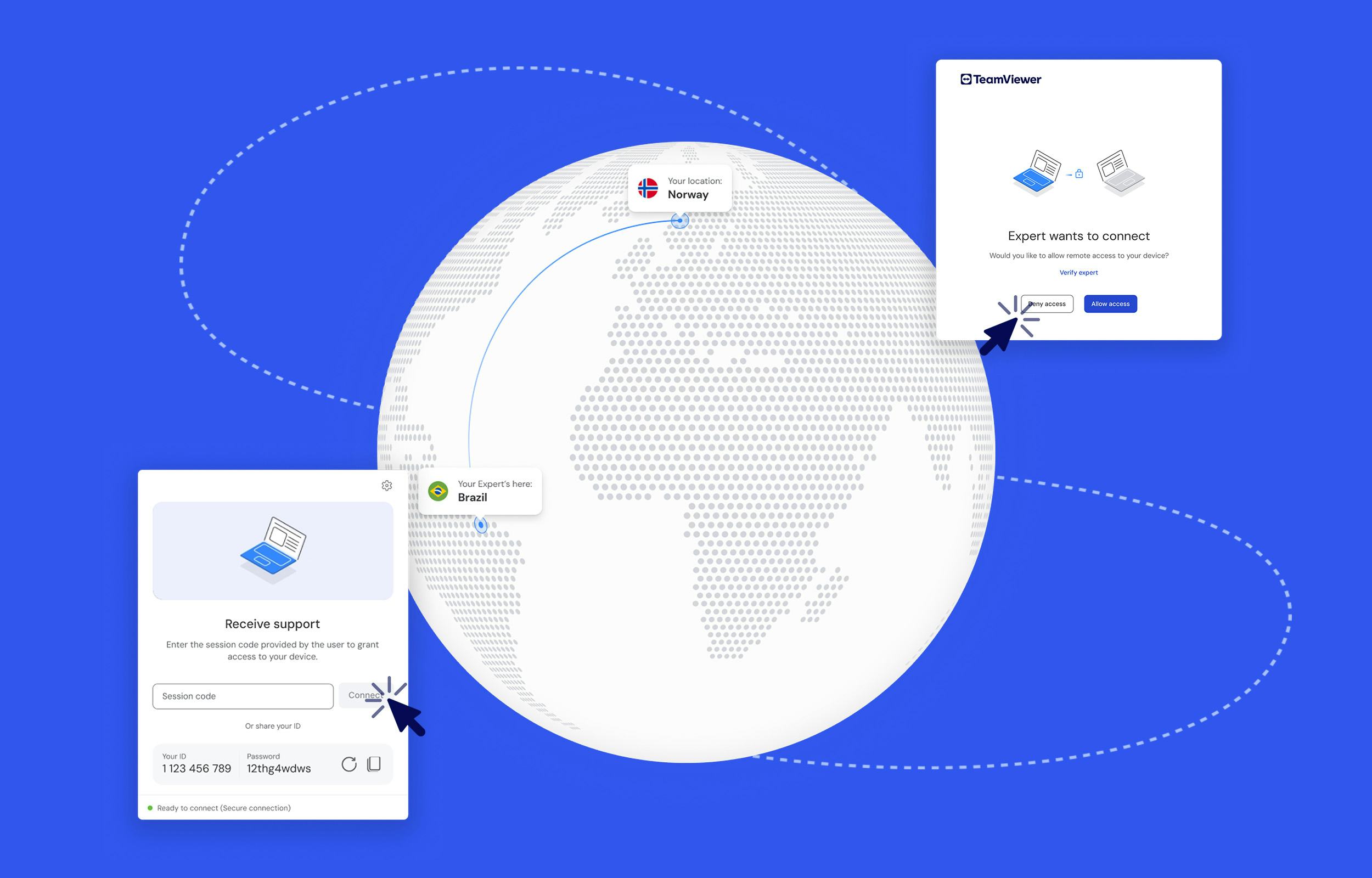 TeamViewer Software - TeamViewer lets users connect to devices and provide remote support.