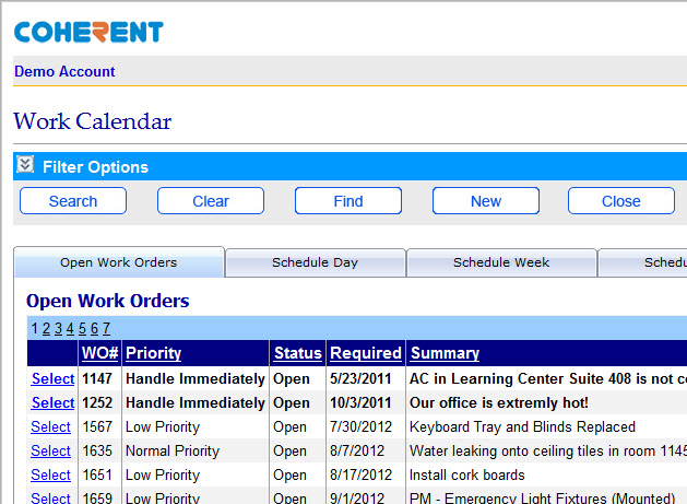 Coherent Software - Work items can be filtered according to multiple criteria
