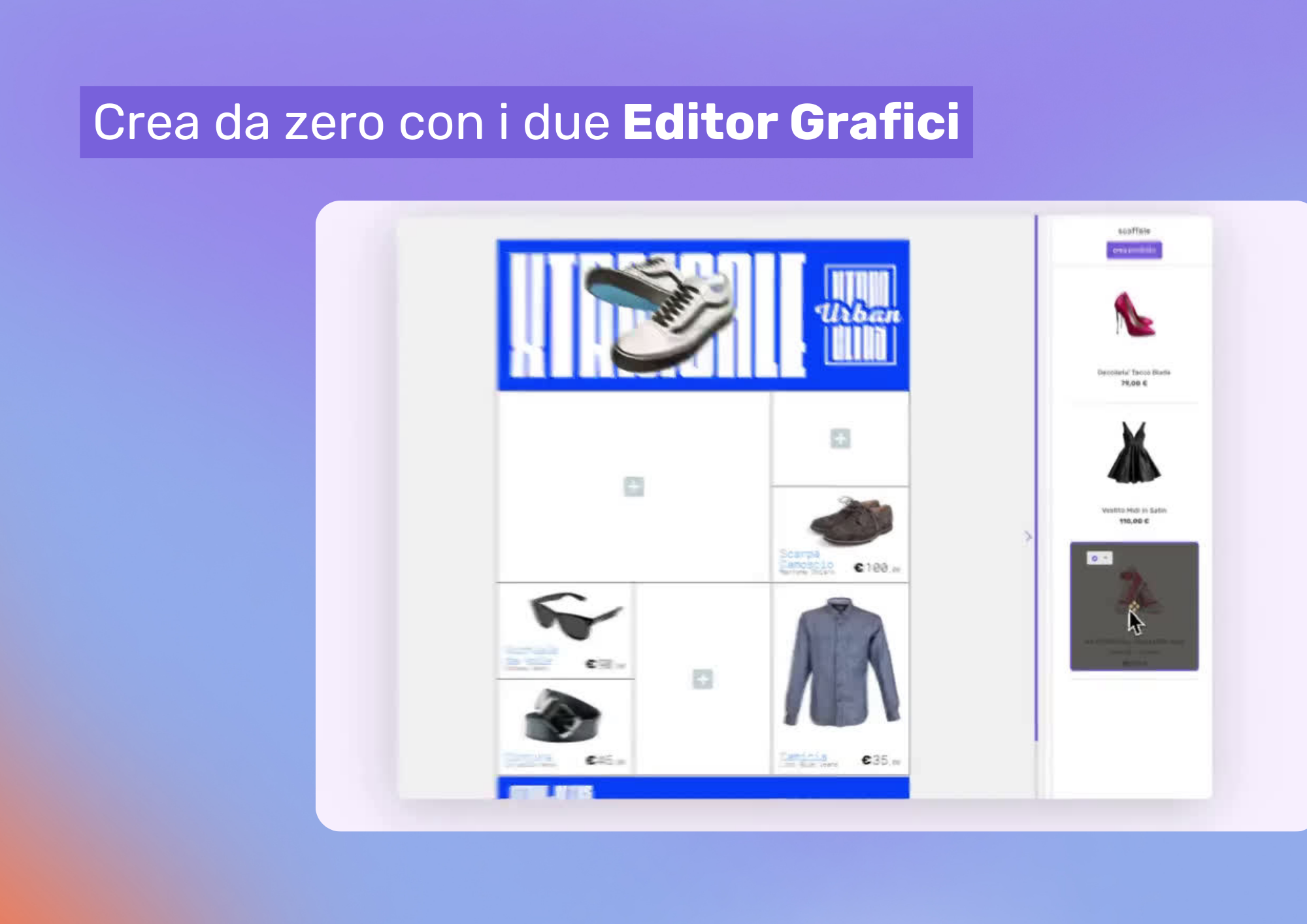 inPublish Software - Crea la tua pubblicazione da zero, con i nostri due Tool Grafici: 
1. Velocemente ed in semplicità con l’Editor a Griglia Semplificato;
2. Liberando la tua creatività con l’Editor Grafico Avanzato.