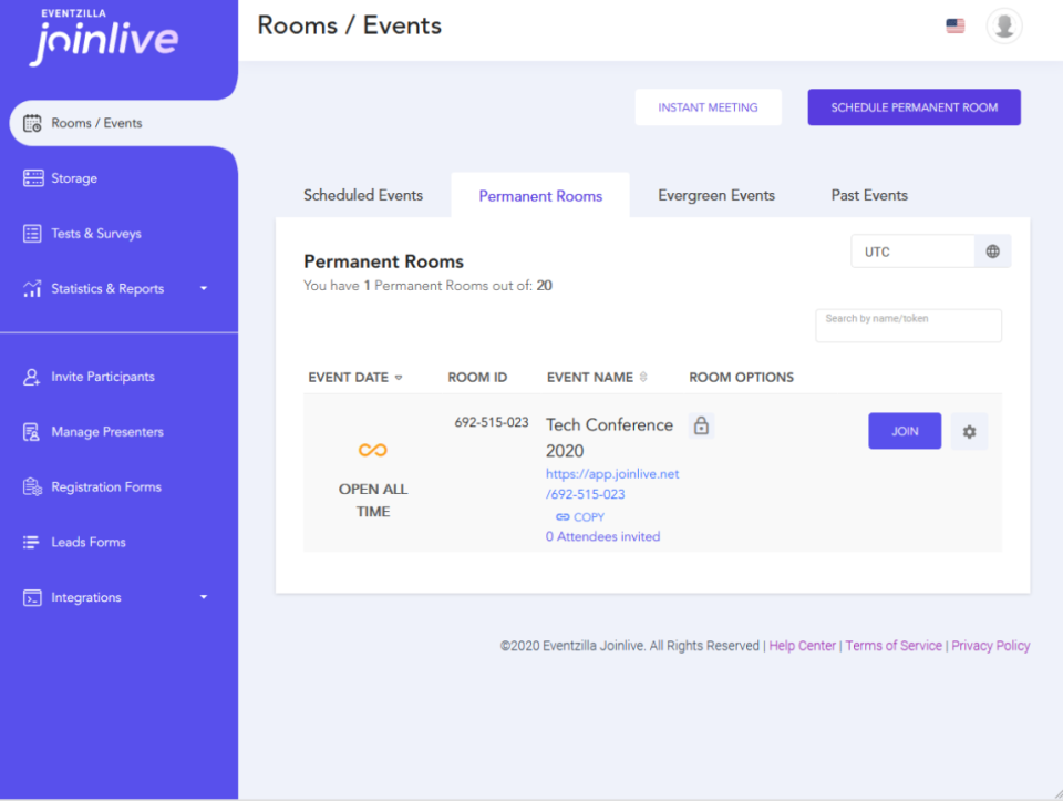 JoinLive events