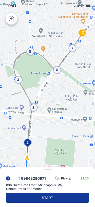 Shipox DMS Software - Routing - Driver App