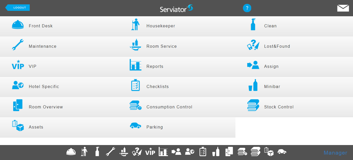Hoist Task Manager screenshot: Serviator Task Management - Desktop View