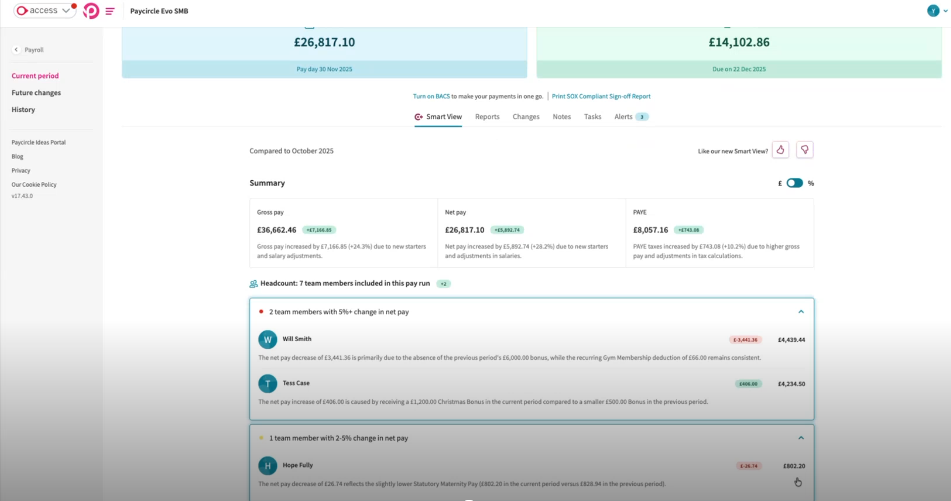Access PeopleHR Software - Payroll Smartview