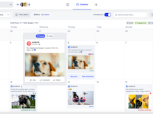Kontentino Software - Plan your social media content in an intuitive drag and drop Calendar. Or use different views, such as List, Grid, Workflow for your specific workflow processes.