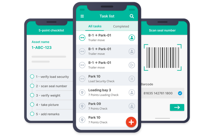 The Peripass mobile app for Yard Task Management