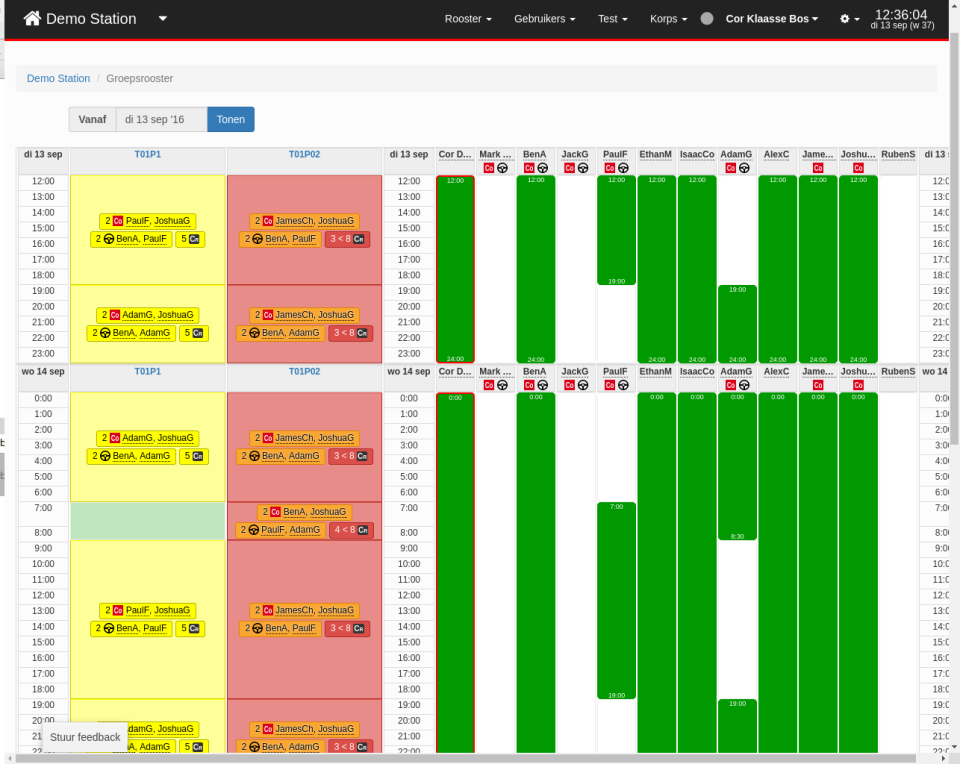 FireServiceRota Software - Shift or on-call roster