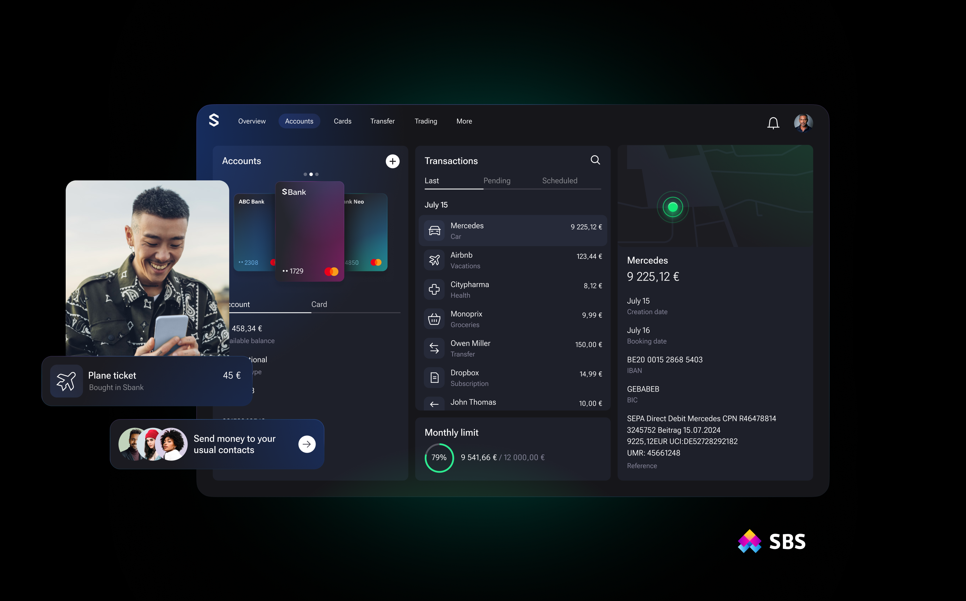 SBP Core Banking screenshot: Launch and run personalized deposits accounts products: payment account, current account, bespoke account, savings account and so on. Ensure elastic money movement and payments processing.