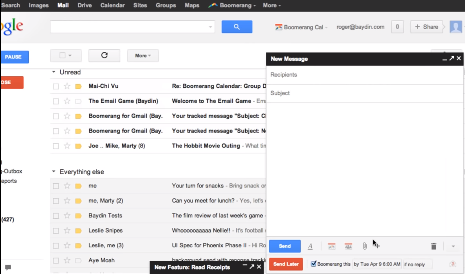 Boomerang for Gmail Software - 1
