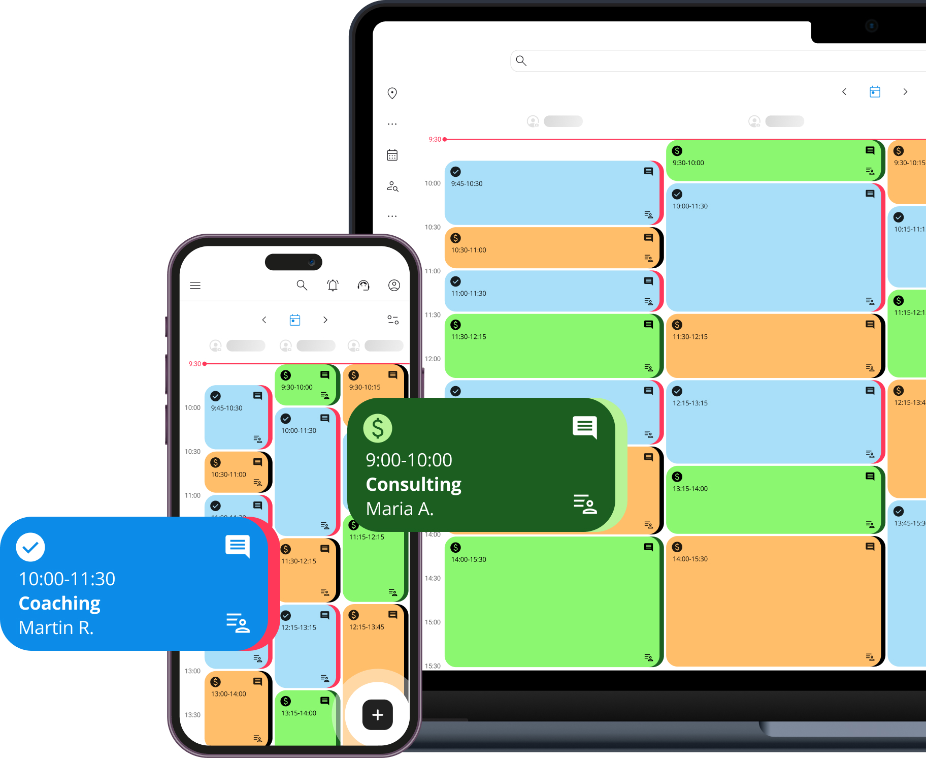 anolla screenshot: anolla calendar and availability
