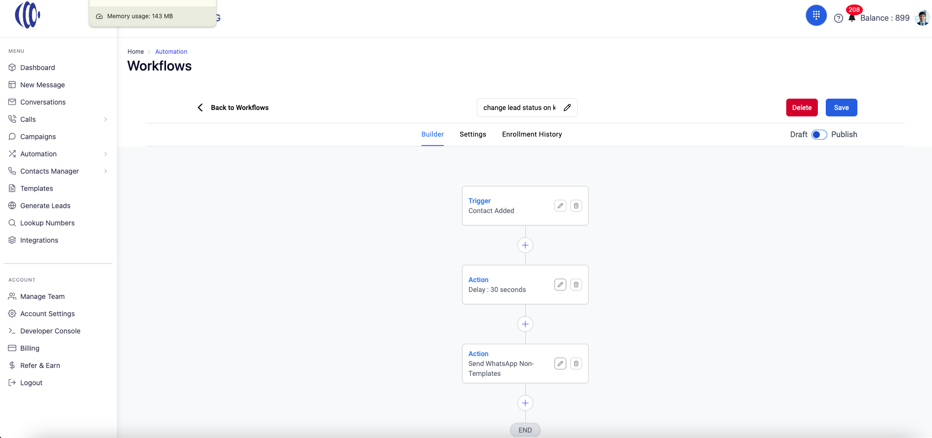 CRM Messaging Software - Workflow Automation