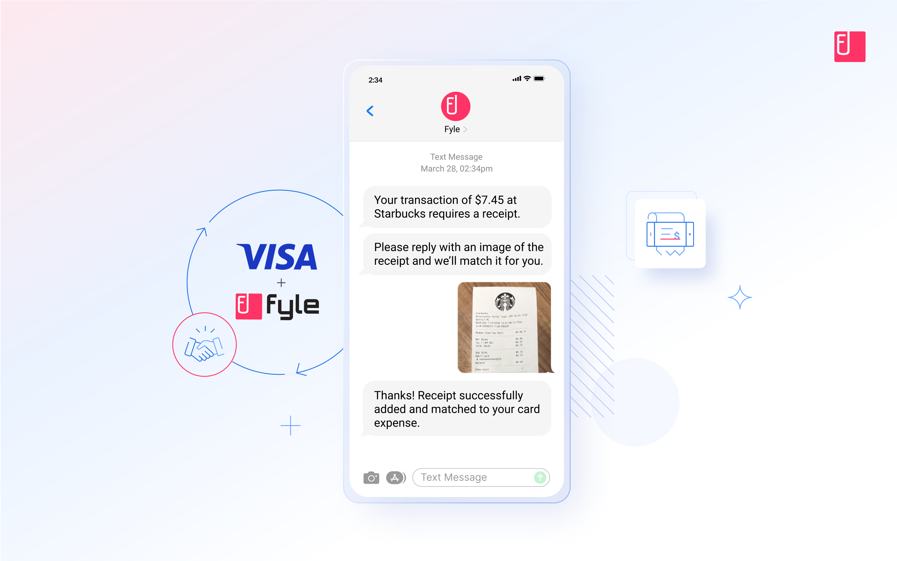 Reconcile credit card spend in real-time with the Visa integration