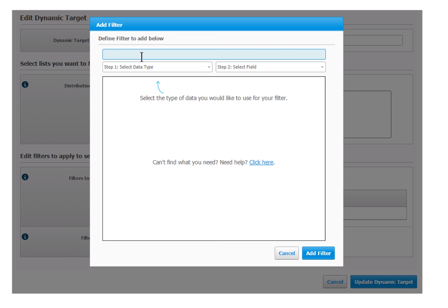 Target customers with defined filters and import data from systems to gain insights