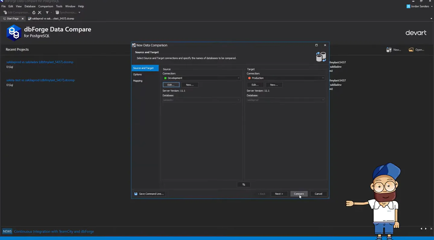 dbForge Data Compare for PostgreSQL Price, Features, Reviews & Ratings ...