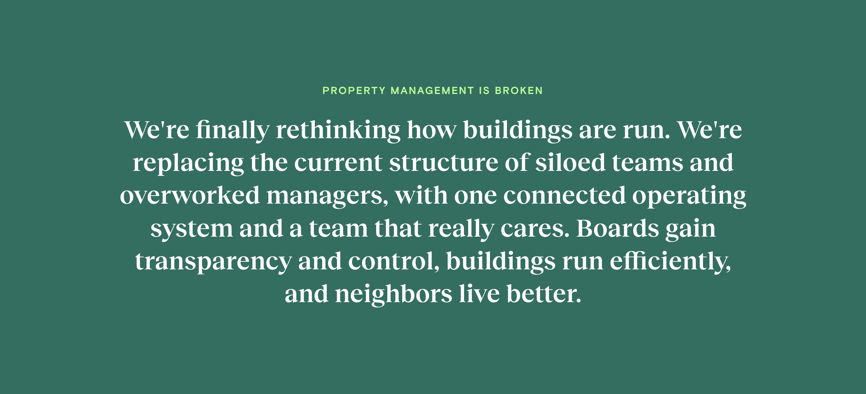 Property management is broken