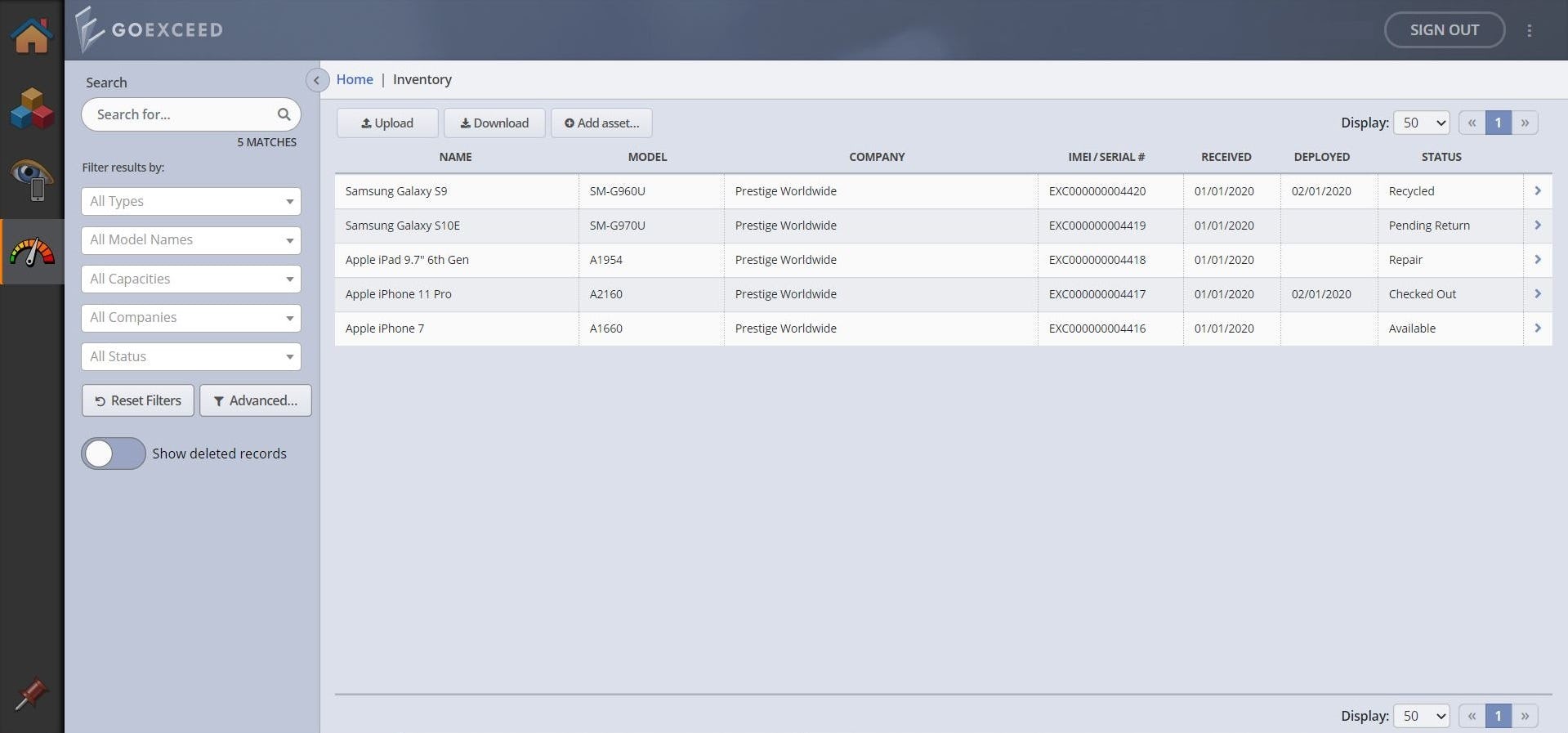Mobil(X) Software - INVENTORY PORTAL