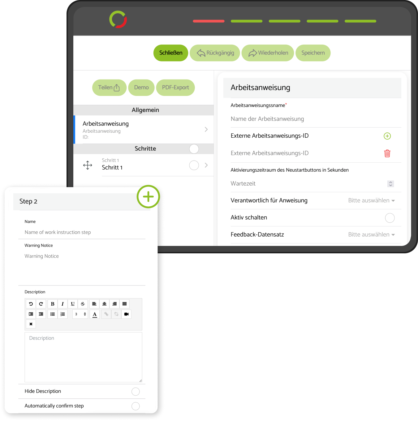 Setago screenshot: Setago page creation