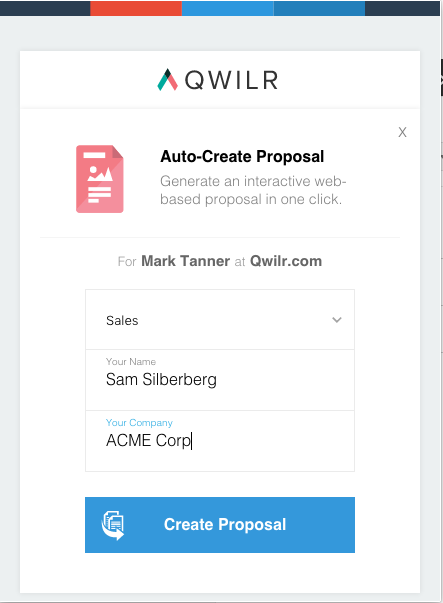 Automated proposals