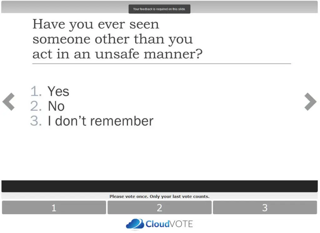 CloudVOTE view questions