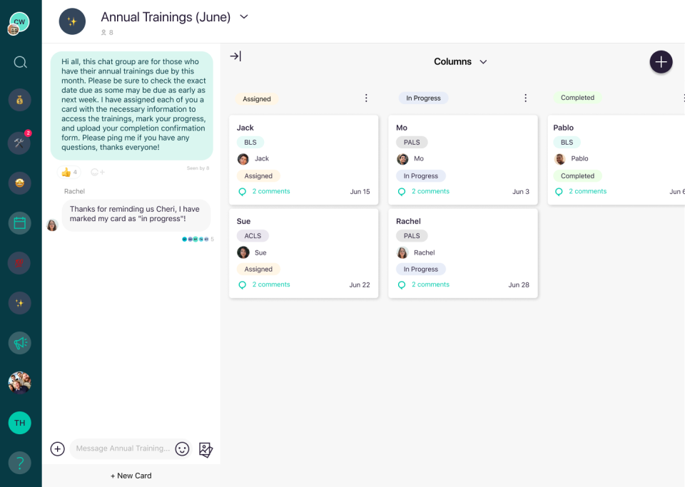 Coast Software - Tasks Board View