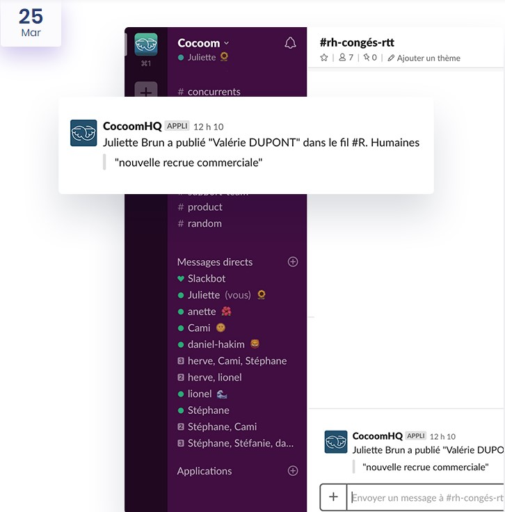 Cocoom integration with Slack