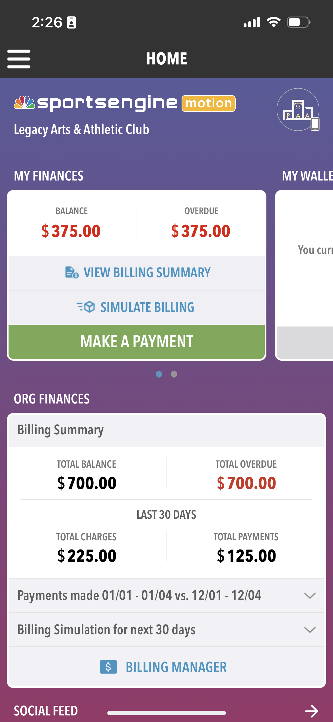 SportsEngine Motion screenshot: YOUTH SPORTS TECHNOLOGY THAT SAVES YOU TIME 

Everything you need for everyday moments. Create schedules, message members, check payments, and find anything you need in a flash. 

Admins have noted a 50% time savings on billing alone.