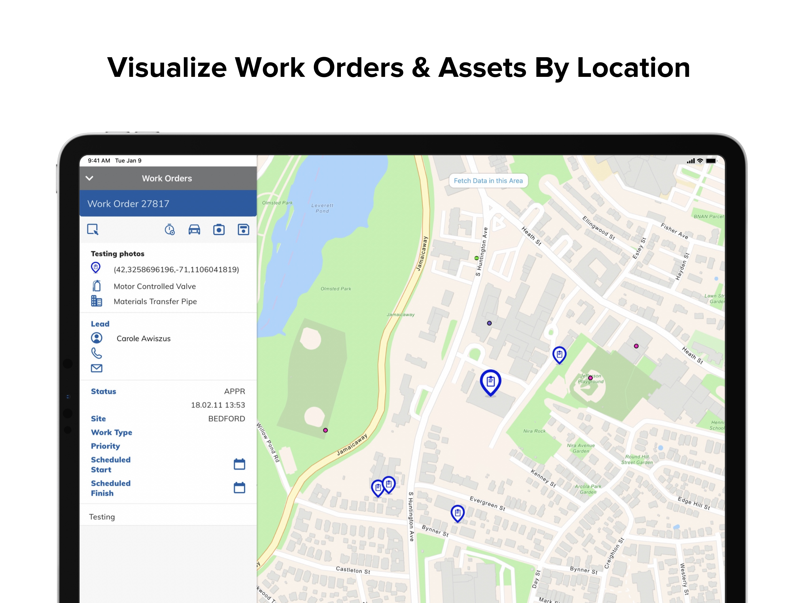 EZMaxMobile Software - EZMaxMobile Map View