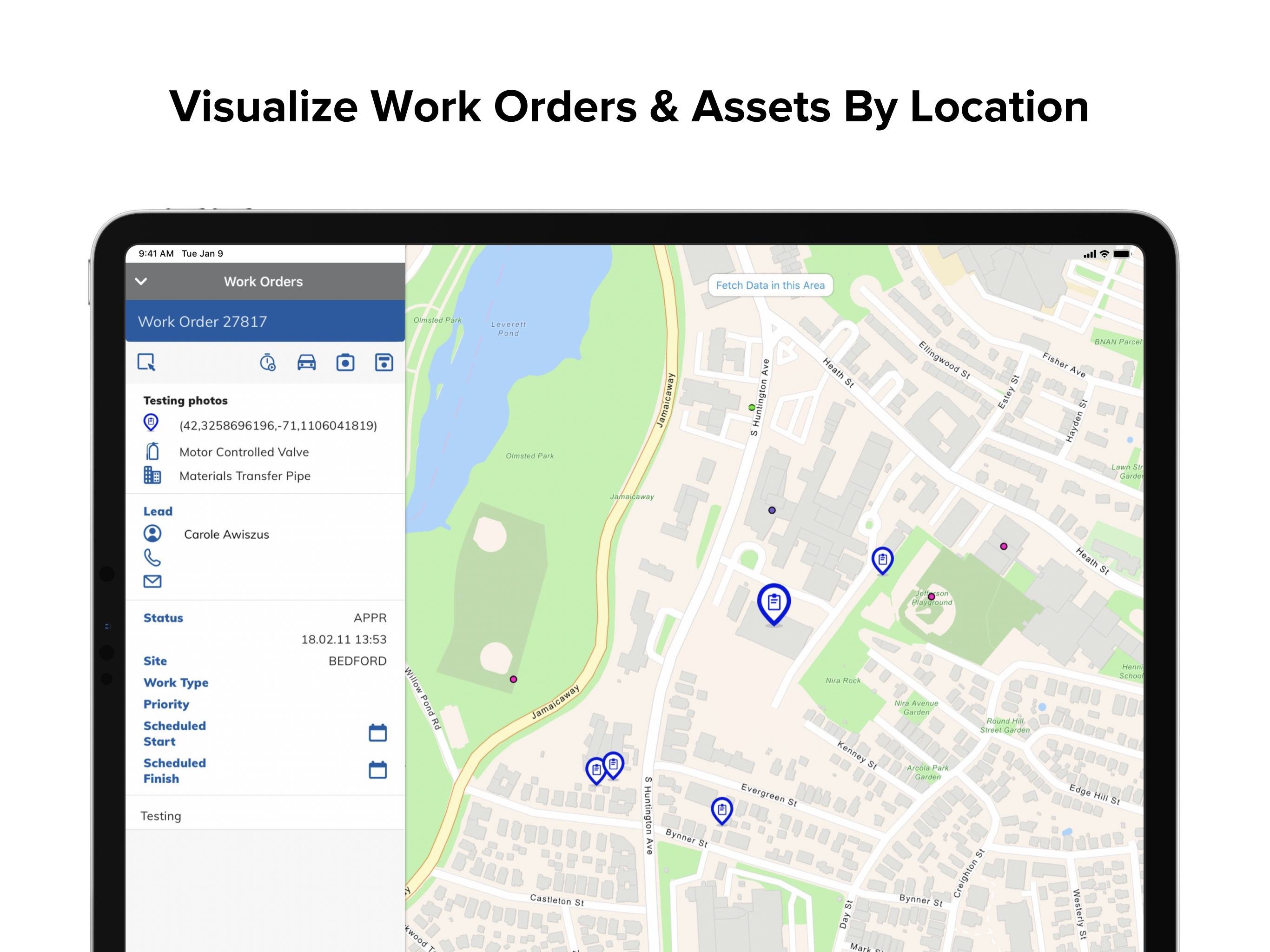EZMaxMobile Software - EZMaxMobile Map View