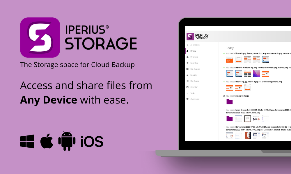 Iperius Storage - Access & share files from Any Device
