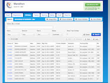 ChronoTrack Software - ChronoTrack showing athlete management tab