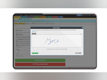 ezyVet Software - Electronic signature capture to operate in a paperless environment.