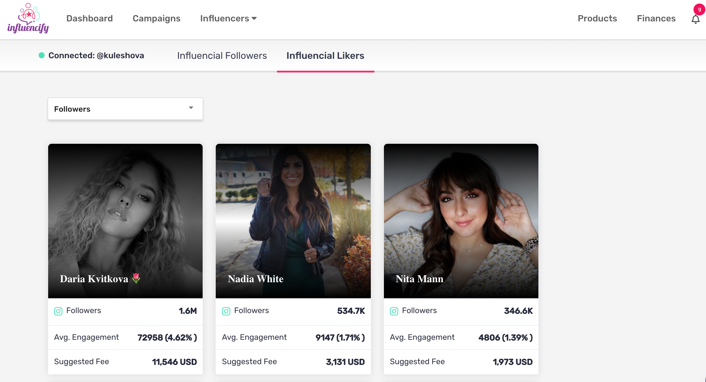 Influencify Software - 3