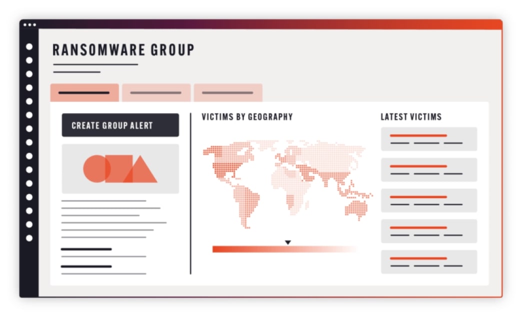 Gather Threat Intelligence On Ransomware Groups. This module helps investigators gain the advantage on ransomware groups with access to continuously updated intelligence on their latest tactics, known members, and victims.