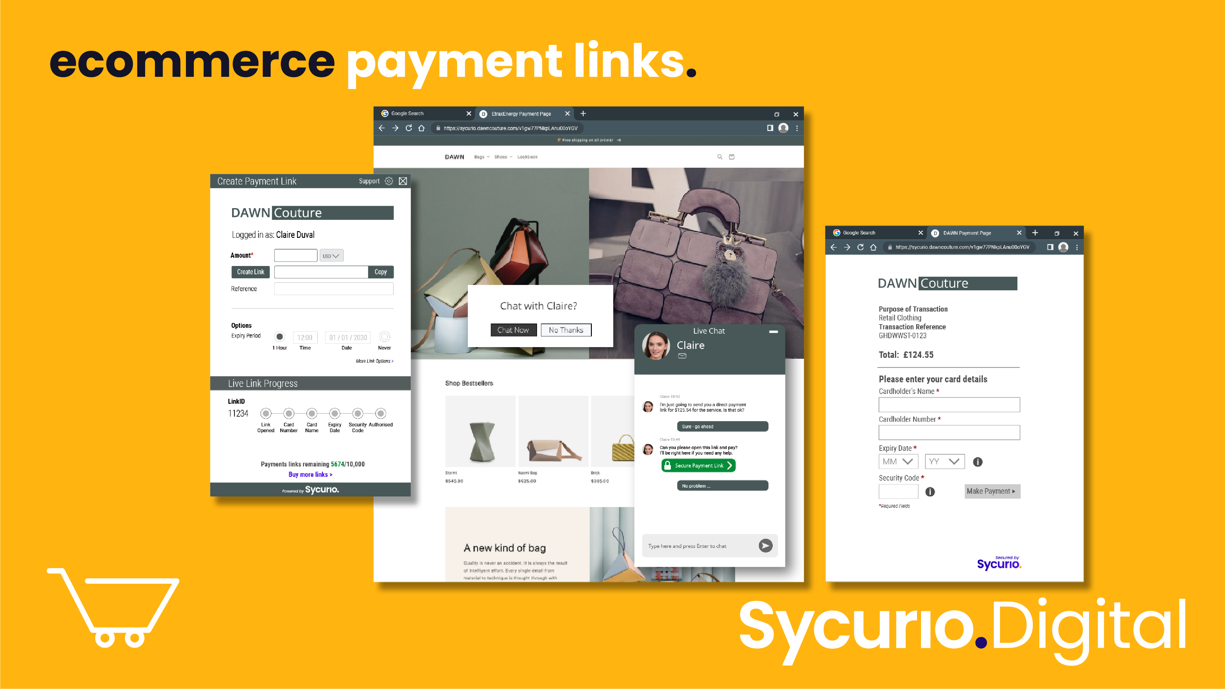 Sycurio.Digital Omnichannel Payment Links payment link integrations