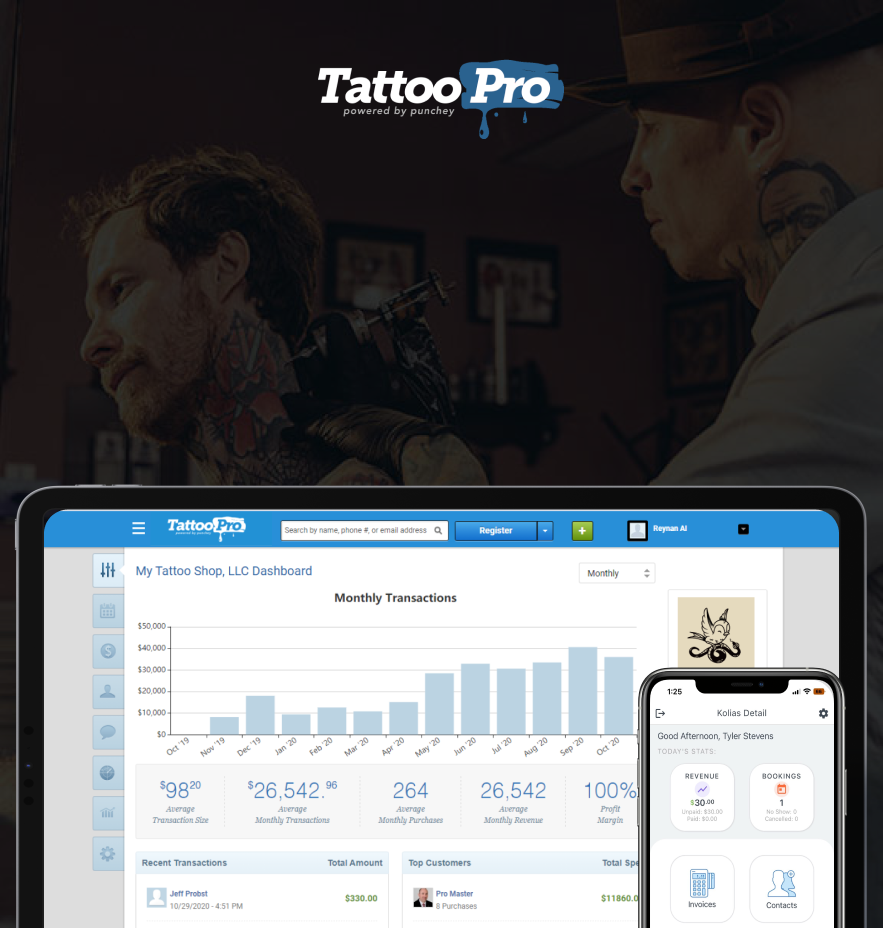 TattooPro Business Statistics