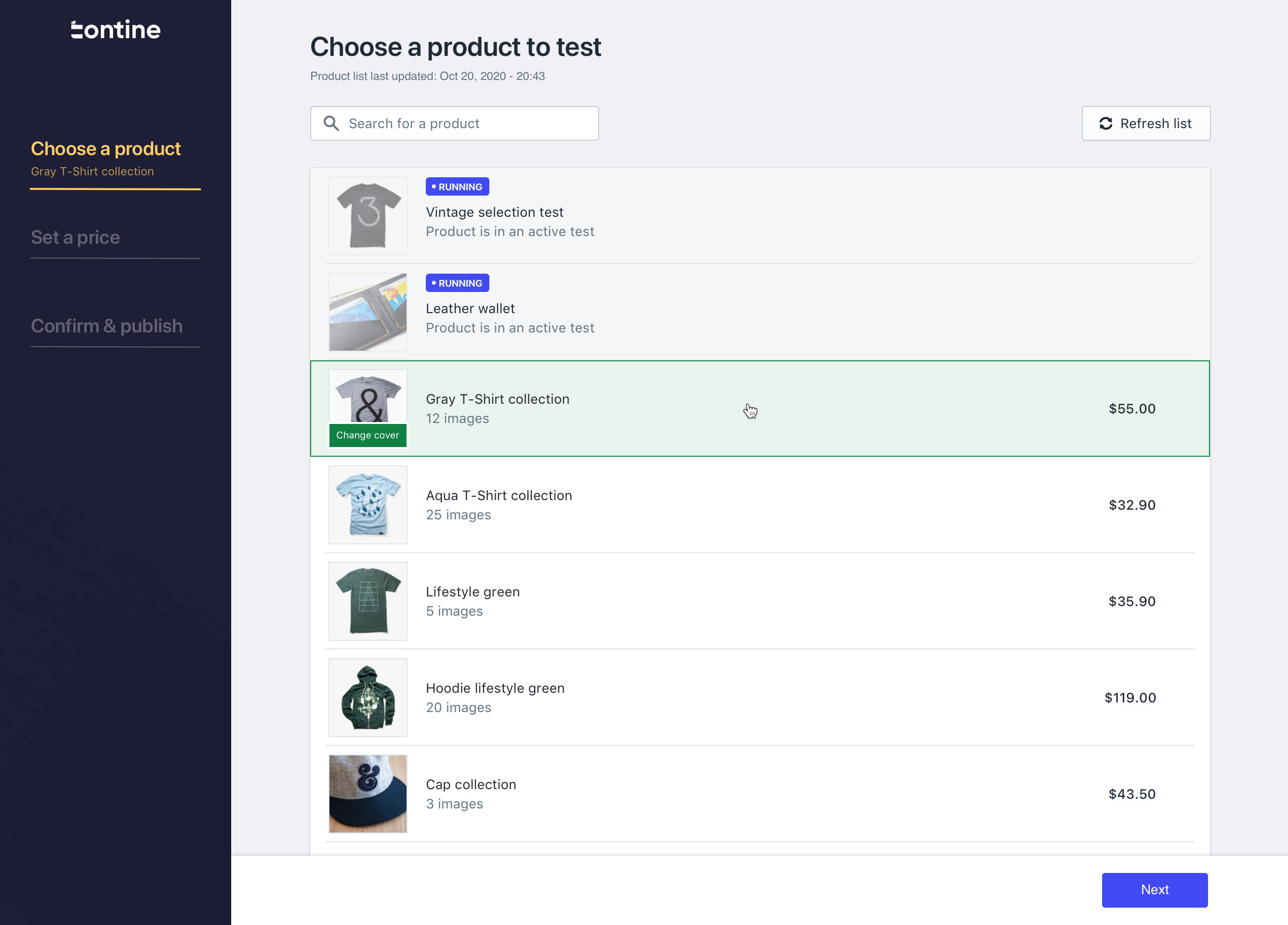 Run Test: With automatic product imports, syncing, and suggestions, each new test only takes <3 minutes to set up and run