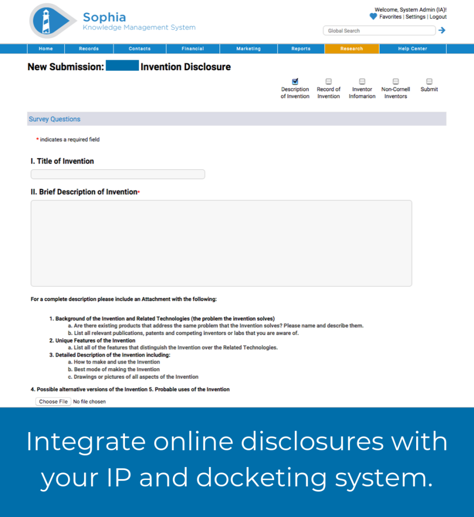 Wellspring IP Management Software - 3