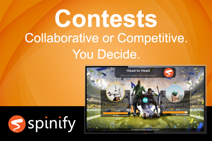 Spinify Software - Setup competitions with individual reps, teams, head to head, races, elimination games and more!