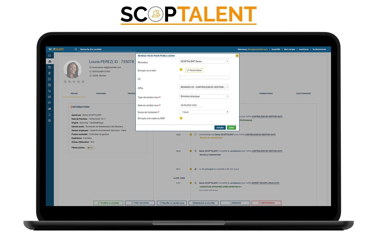 ScopTalent - Appointments