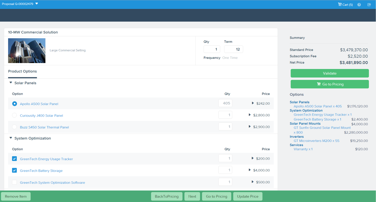 Conga CPQ Software - Product Options